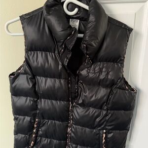 Black Puffer Vest by VictoriaSecret. New